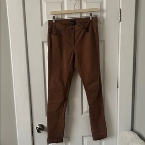 Chic Brown Slim-Fit Pants